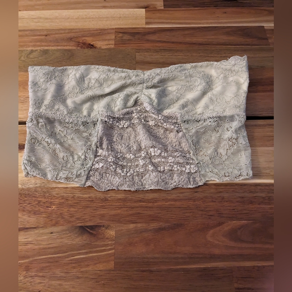 Free People beige bandeau bra